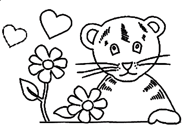 Dibujos para colorear de Animales enamorados, Plantillas para ...