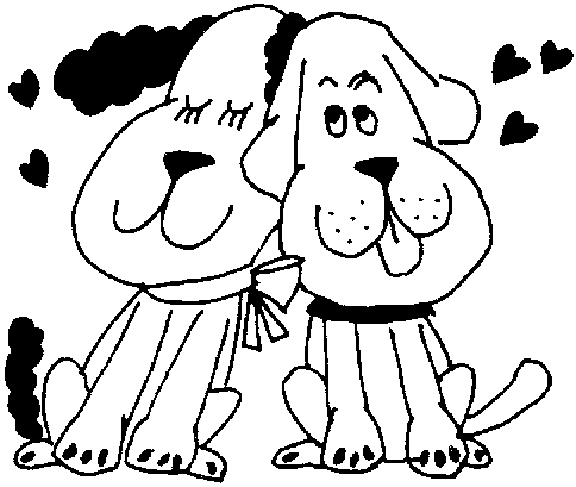 Dibujos para colorear de Animales enamorados, Plantillas para ... Dibujos para colorear de Animales enamorados, Plantillas para ...