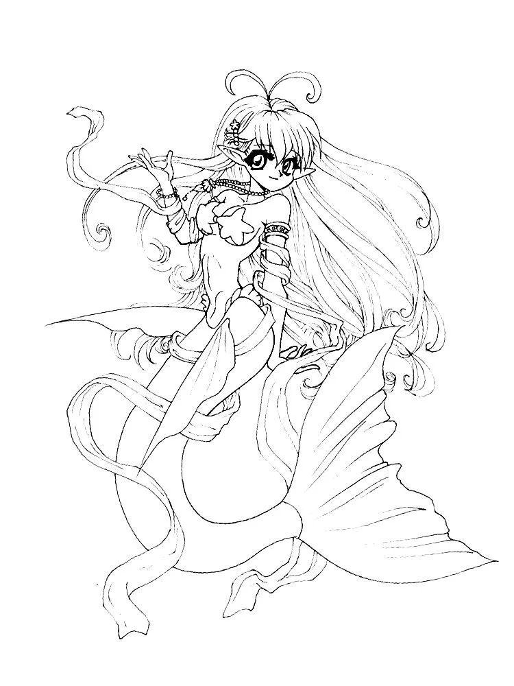 Dibujos para colorear – anime, para niños