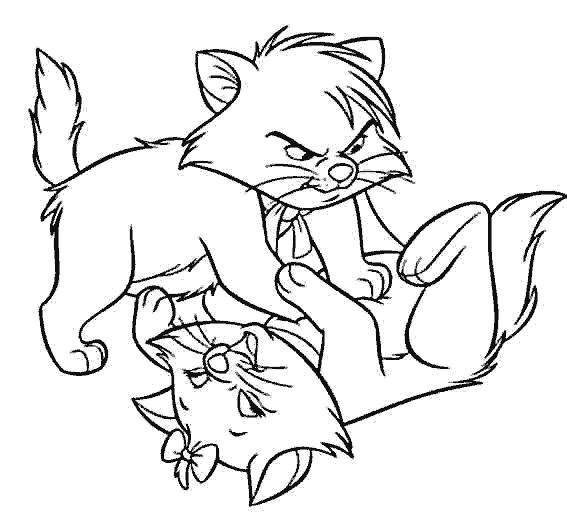 Dibujos para colorear de Los Aristogatos, The Aristocats ... Dibujos para colorear de Los Aristogatos, The Aristocats ...