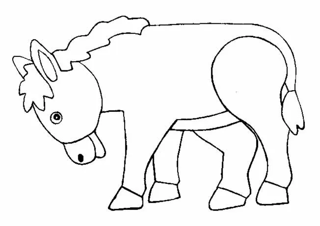 Dibujos para colorear de Asnos, Plantillas para colorear de Asnos Dibujos para colorear de Asnos, Plantillas para colorear de Asnos