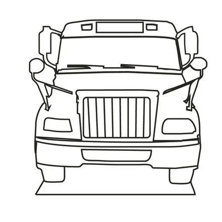 Dibujos para colorear de AUTOBUSES, viejo autobus para imprimir