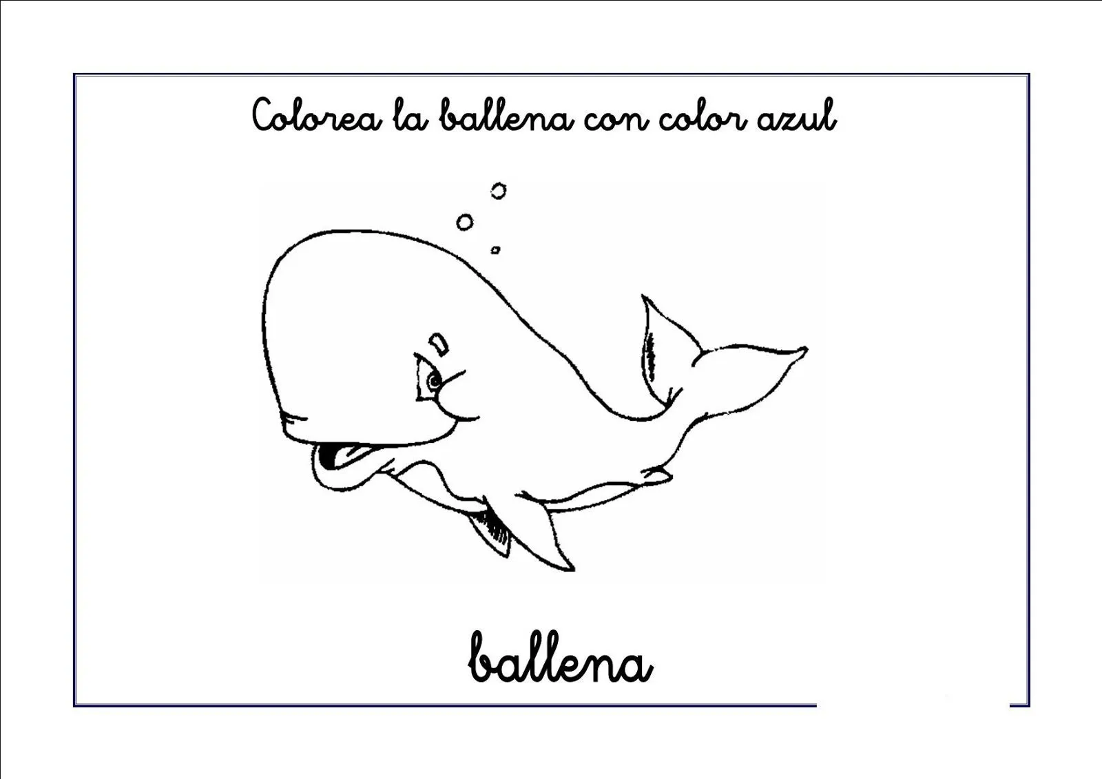 Dibujos para colorear en azul