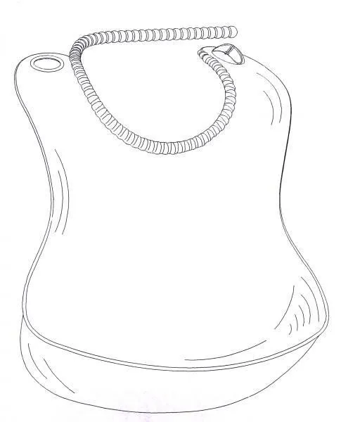 Dibujo de babero para pintar - Imagui
