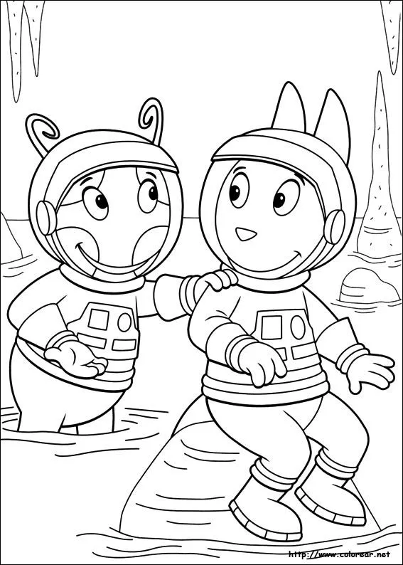 Dibujos para colorear de Backyardigans