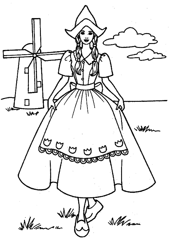 Dibujos para colorear de Barbie la muñeca, Plantillas para ...