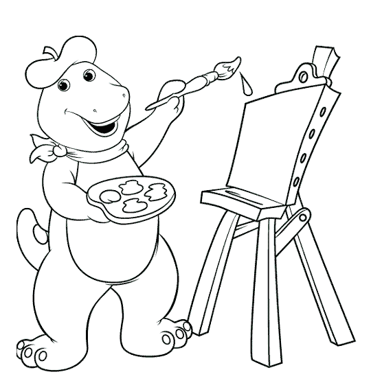 Dibujos para colorear de Barney ~ Portal de Manualidades Dibujos para colorear de Barney ~ Portal de Manualidades