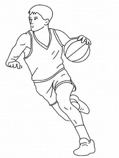 Dibujo de Partido de baloncesto. Dibujo para colorear de Partido ...
