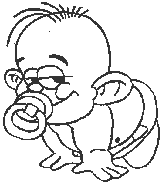 Dibujos para colorear de Bebé, baby