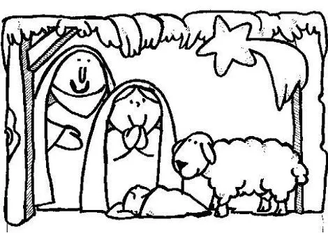 Dibujos del Portal de Belén para imprimir gratis Dibujos del Portal de Belén para imprimir gratis