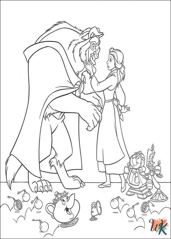 Dibujos Para Colorear La Bella Y La Bestia | Descargar Ahora Dibujos Para Colorear La Bella Y La Bestia | Descargar Ahora