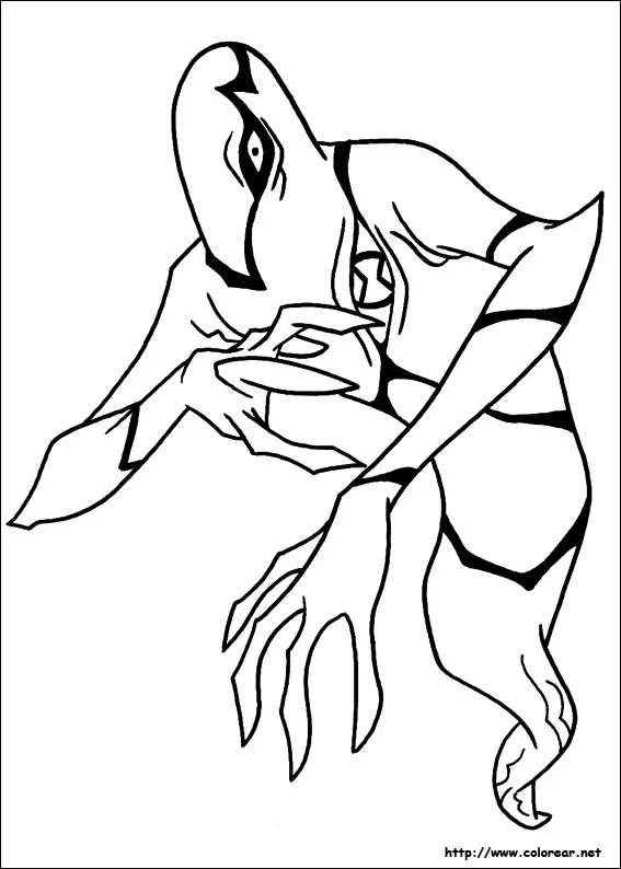 Ben10 alien:mono araña para colorear - Imagui