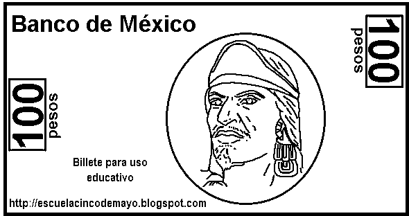 Dibujos para colorear de billetes - Imagui