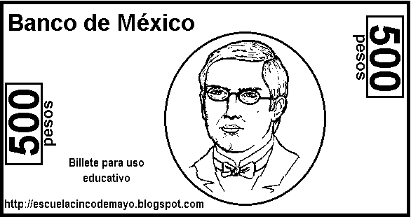 Dibujos para colorear de billetes - Imagui