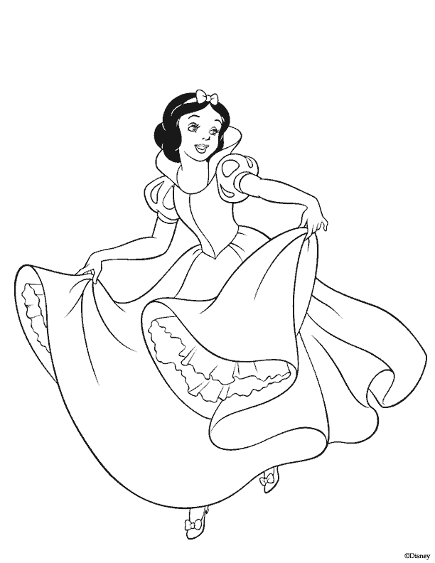 Dibujos para colorear de Blancanieves y los siete enanitos ...