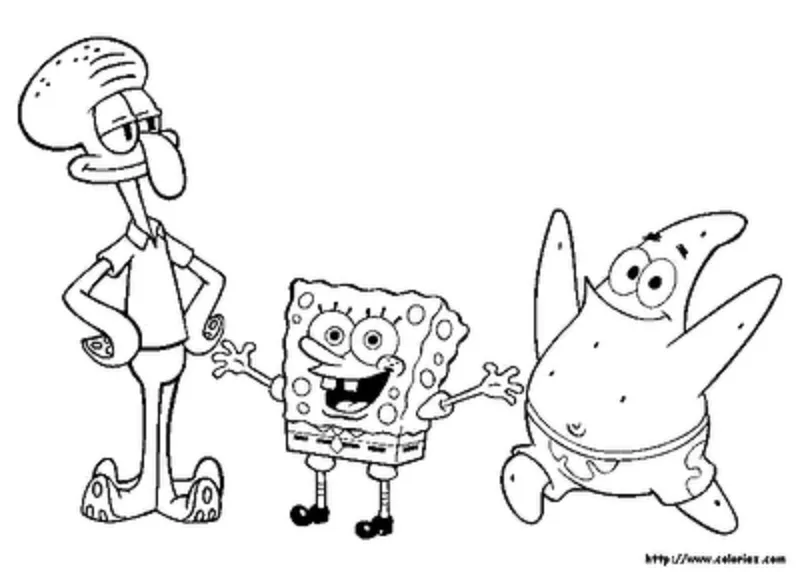 Imagenes de Bob Esponja bebé y patricio para colorear - Imagui