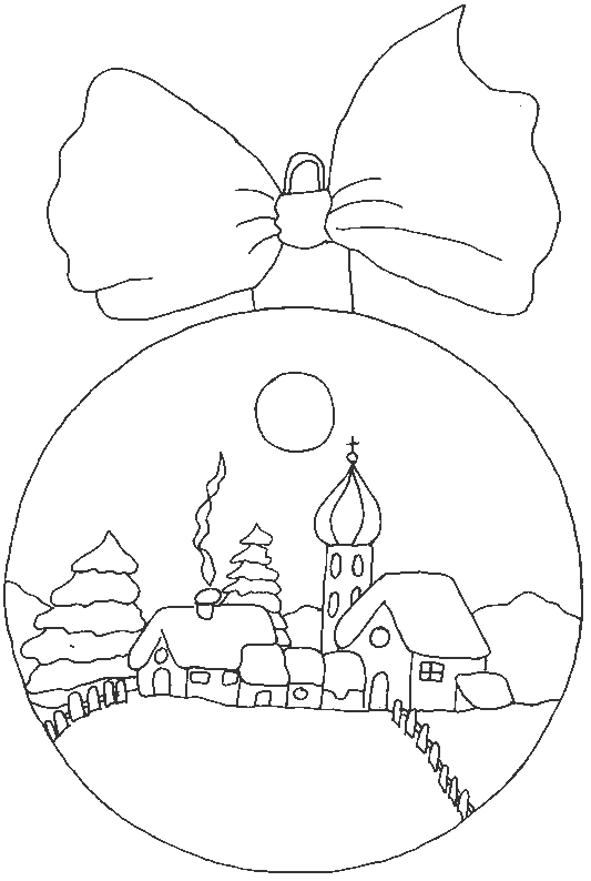 Dibujos para colorear de Bolas de navidad, Plantillas para ...