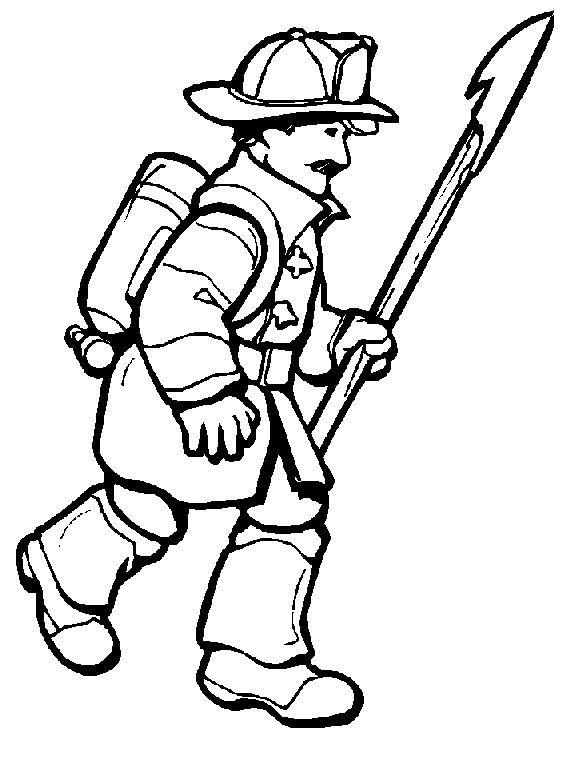 Dibujos para colorear de Bomberos, Plantillas para colorear de ...