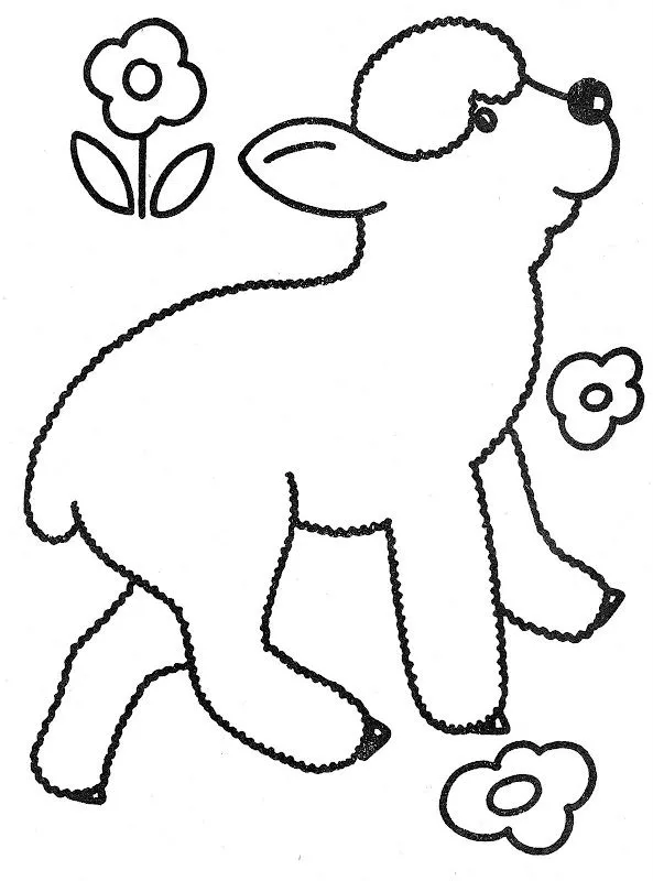 Dibujos para colorear de borrego - Imagui