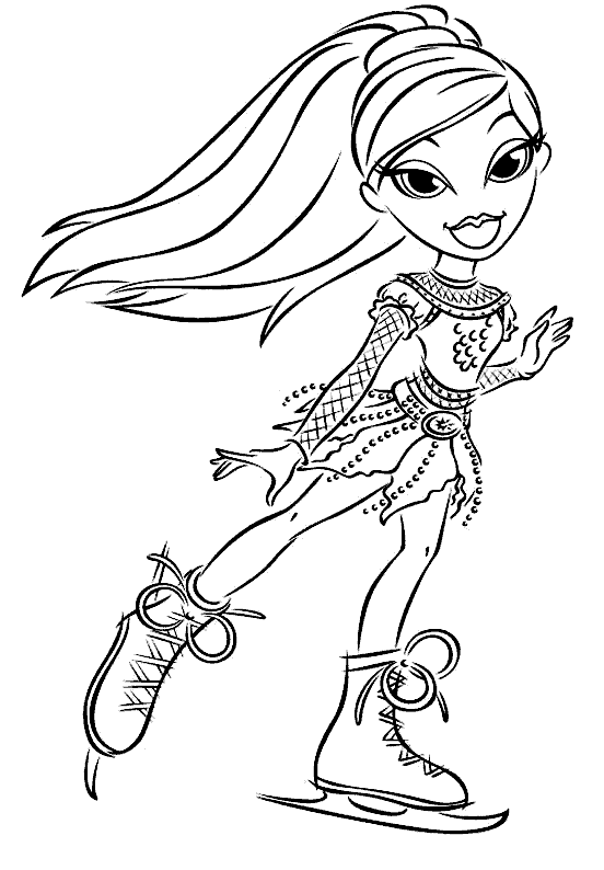 Dibujos para colorear de Bratz línea de muñecas, Plantillas para ...