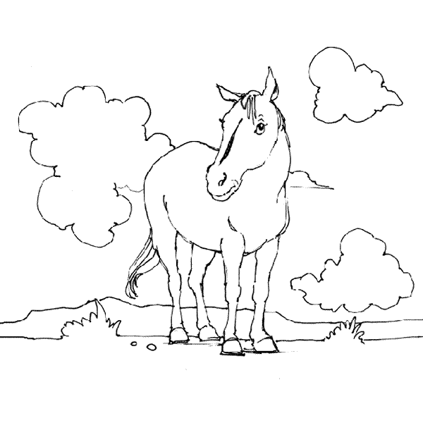 Dibujos para colorear de Caballos, Plantillas para colorear de ...
