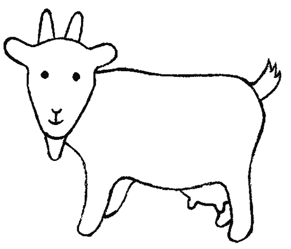 Dibujos para colorear de Cabras, Plantillas para colorear de Cabras