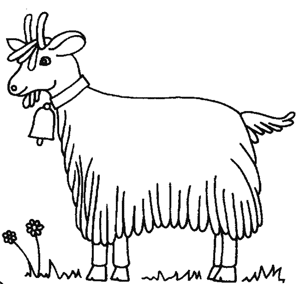 Dibujos para colorear de Cabras, Plantillas para colorear de Cabras