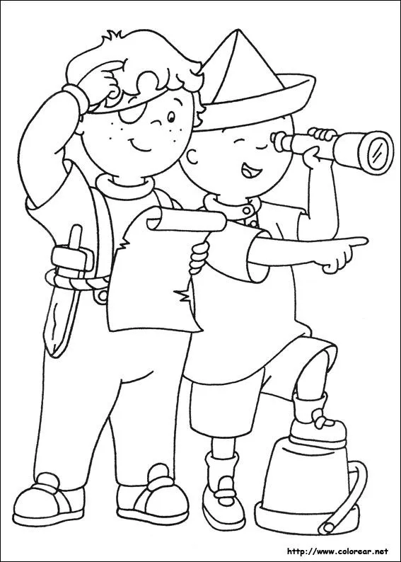 Dibujos para colorear de Caillou