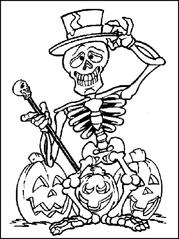 Dibujos para colorear de calaveras animadas - Imagui | Halloween para  colorear, Hojas para colorear de halloween, Dibujos halloween colorear