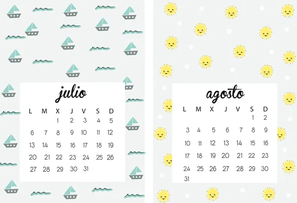 Dibujos para Colorear: Calendario 2015 para imprimir