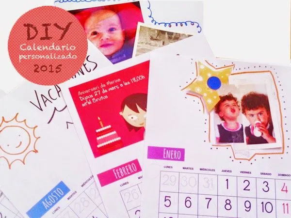 Dibujos para Colorear: Calendario personalizado 2015 para imprimir Dibujos para Colorear: Calendario personalizado 2015 para imprimir