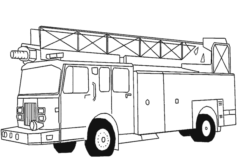 Dibujos para colorear de Camión de bomberos, coche de bomberos ... Dibujos para colorear de Camión de bomberos, coche de bomberos ...