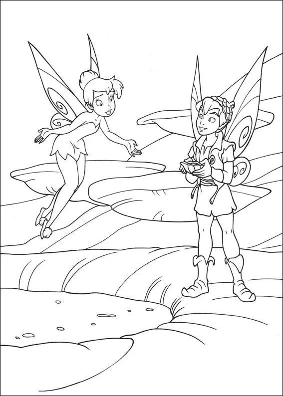 Dibujos para colorear de Campanilla, Tinker Bell, Plantillas para ...