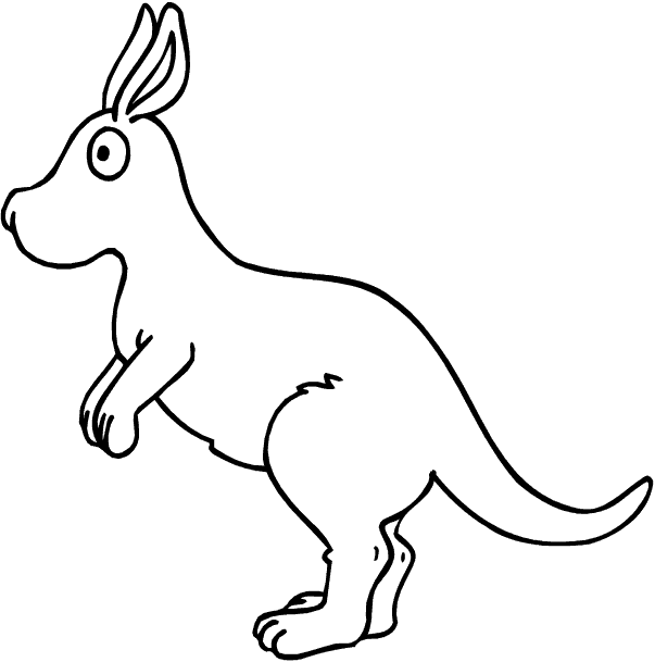 Dibujos para colorear de Canguros, Macropus, walabíes, walarus ...