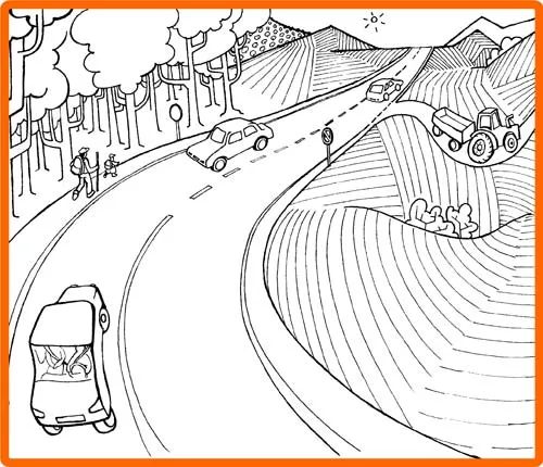 Dibujos para colorear de CARRETERAS - Imagui
