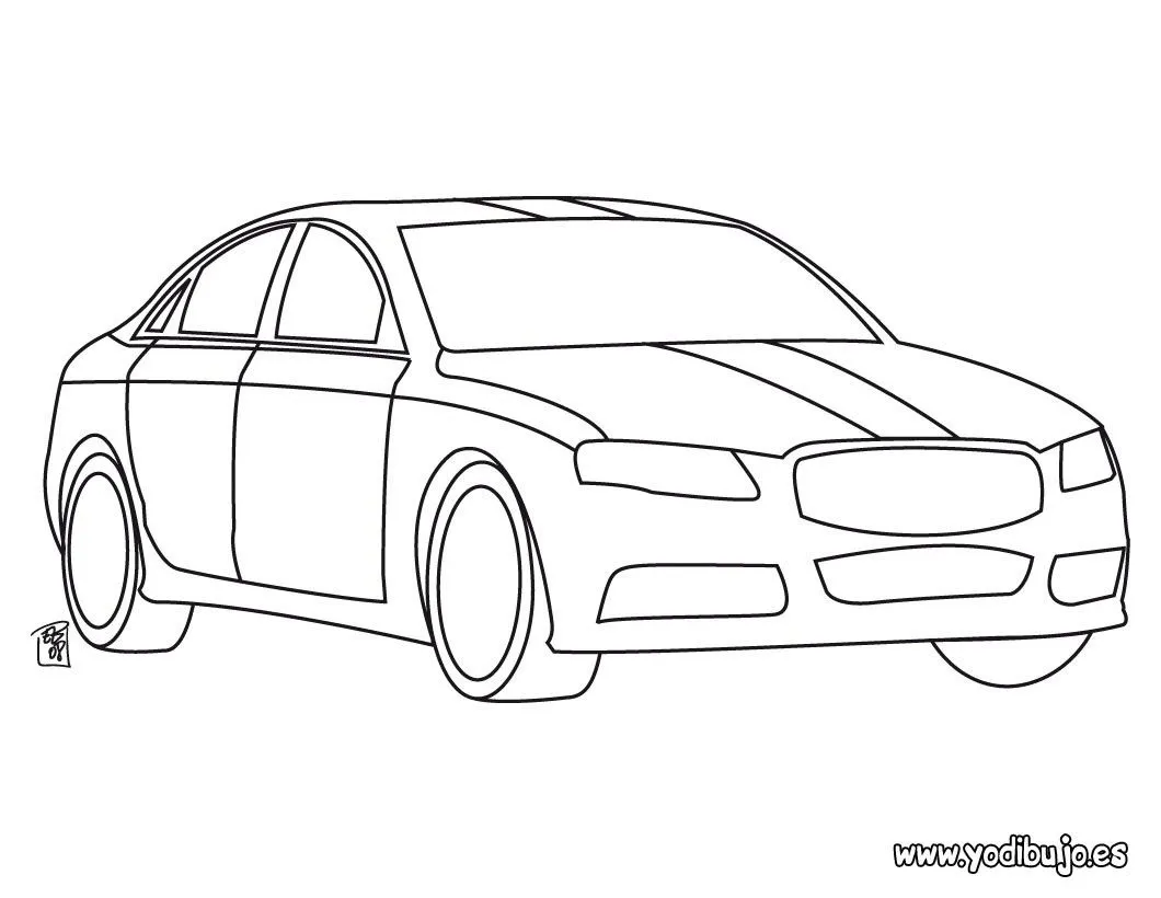 Dibujos para colorear CARROS, coche de mi papá para imprimir Dibujos para colorear CARROS, coche de mi papá para imprimir