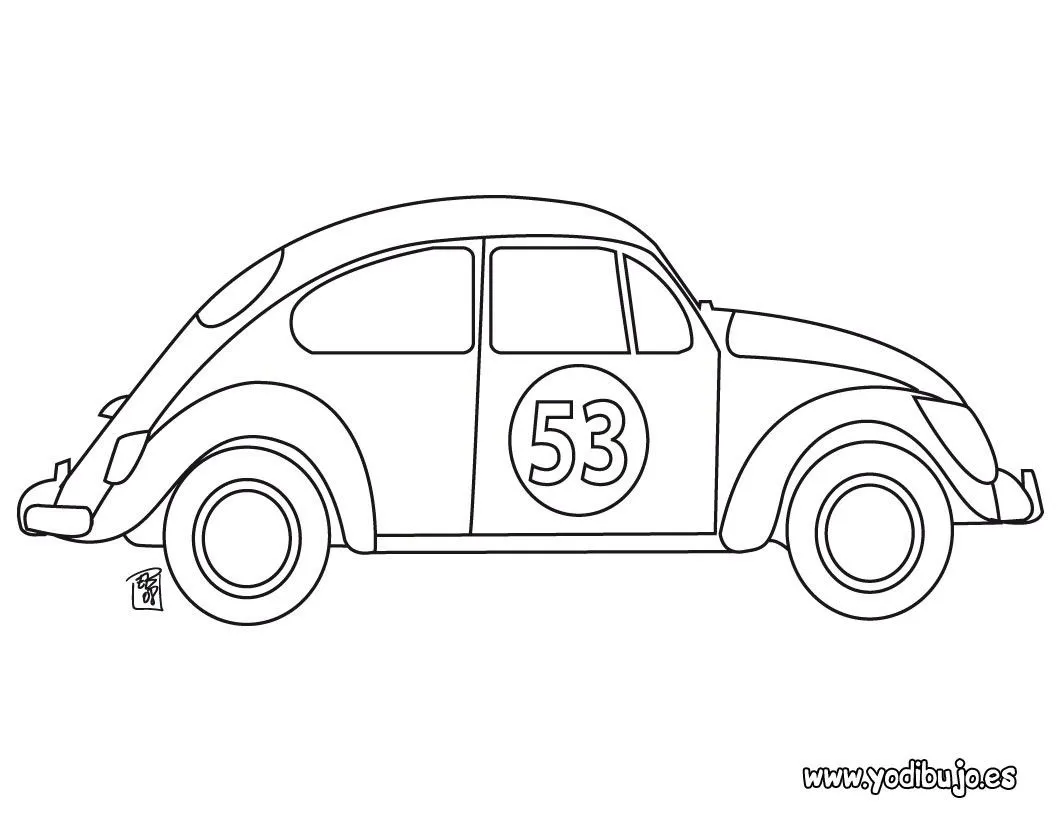 Dibujos para colorear CARROS, coche Volksvagen para imprimir Dibujos para colorear CARROS, coche Volksvagen para imprimir
