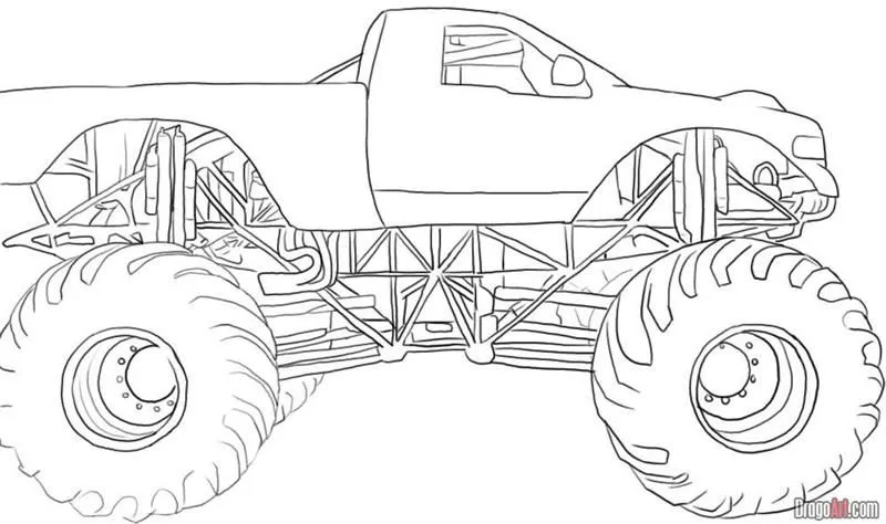 Dibujos para colorear de carros monster - Imagui Dibujos para colorear de carros monster - Imagui