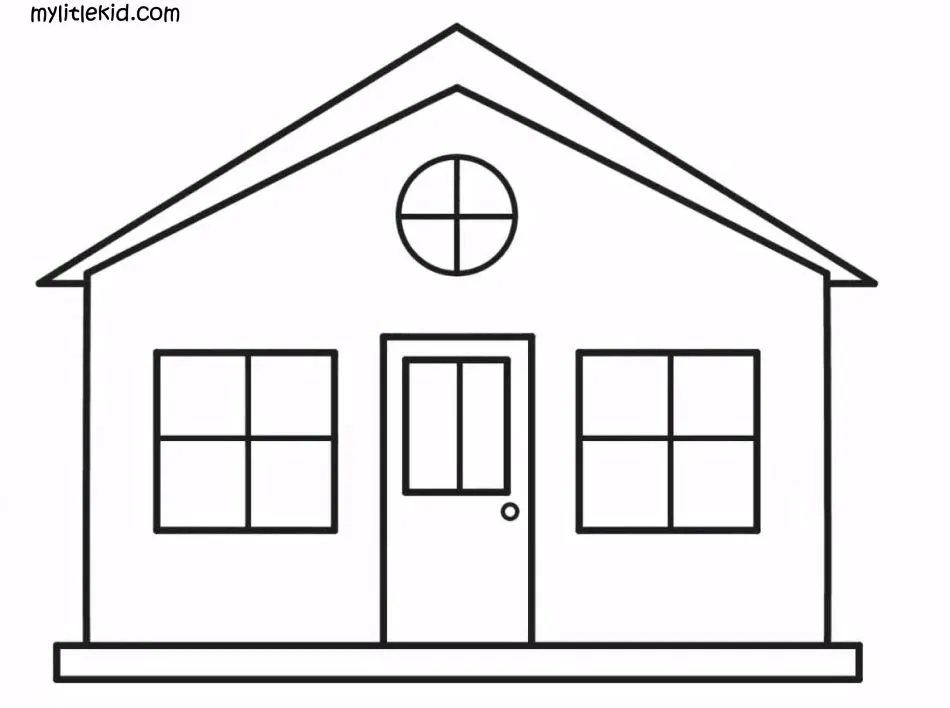 Dibujos para colorear Casa-Imprimir gratis
