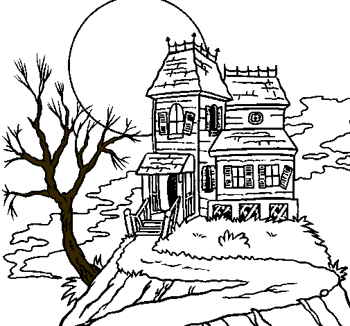 Dibujos para colorear de una casa del terror por dentro - Imagui Dibujos para colorear de una casa del terror por dentro - Imagui