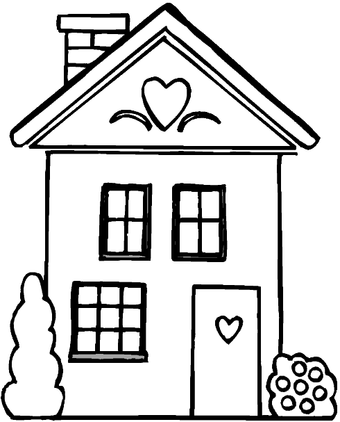 Dibujos para colorear de Casas, cabaña, edificación, vivienda ... Dibujos para colorear de Casas, cabaña, edificación, vivienda ...