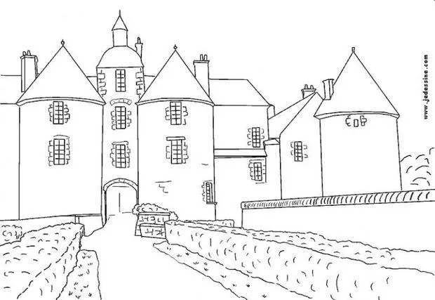 Dibujos para colorear CASTILLOS, Castillo para imprimir Dibujos para colorear CASTILLOS, Castillo para imprimir