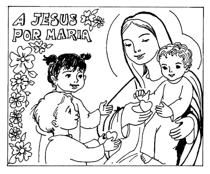 Imágenes de la Virgen para pintar - Imagui