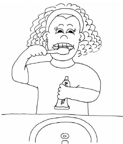 Cepillarse los dientes para colorear - Imagui Cepillarse los dientes para colorear - Imagui
