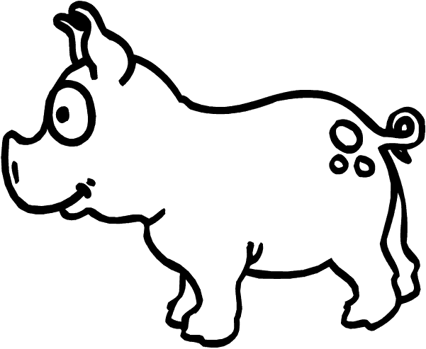 Dibujos para colorear de Cerdos, Gorrino, Cochino, Puerco ...