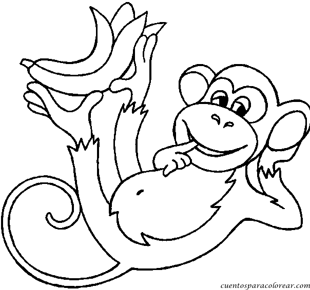 Dibujos para colorear de changuitos bebés - Imagui