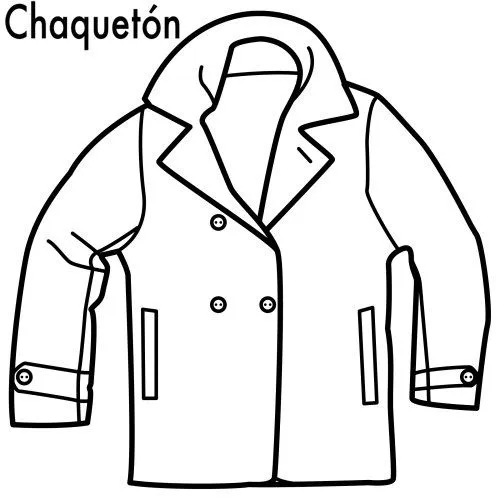 Chaqueta para colorear - Imagui