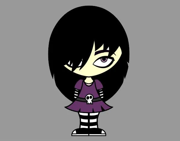 Dibujo de girl emo pintado por Clarysel en Dibujos.net el día 19 ... Dibujo de girl emo pintado por Clarysel en Dibujos.net el día 19 ...