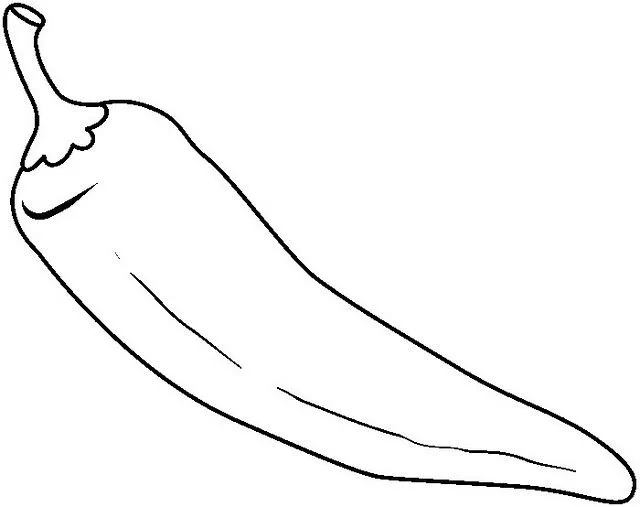 Dibujo de chile para colorear - Imagui