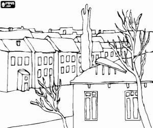 Dibujos para colorear de Ciudades y Pueblos , dibujos para ... Dibujos para colorear de Ciudades y Pueblos , dibujos para ...